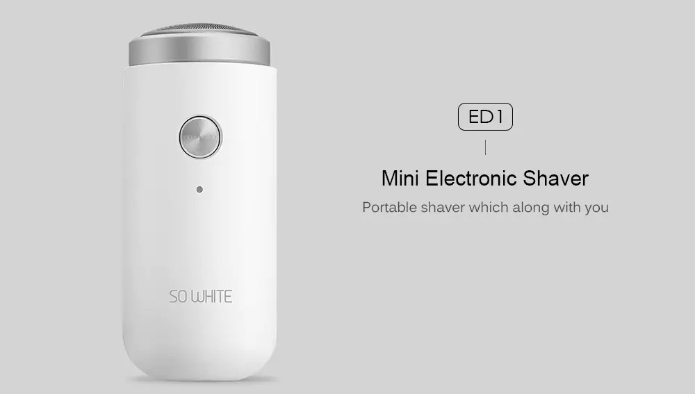 coupon, gearvita, XIAOMI SO WHITE ED1 Mini Portable Electric Shaver