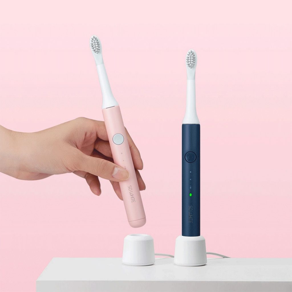 XIAOMI Soocas SO WHITE Sonic Electric Toothbrush Wireless Induction Charging IPX7 Waterproof - Blue, COUPON, BANGGOOD
