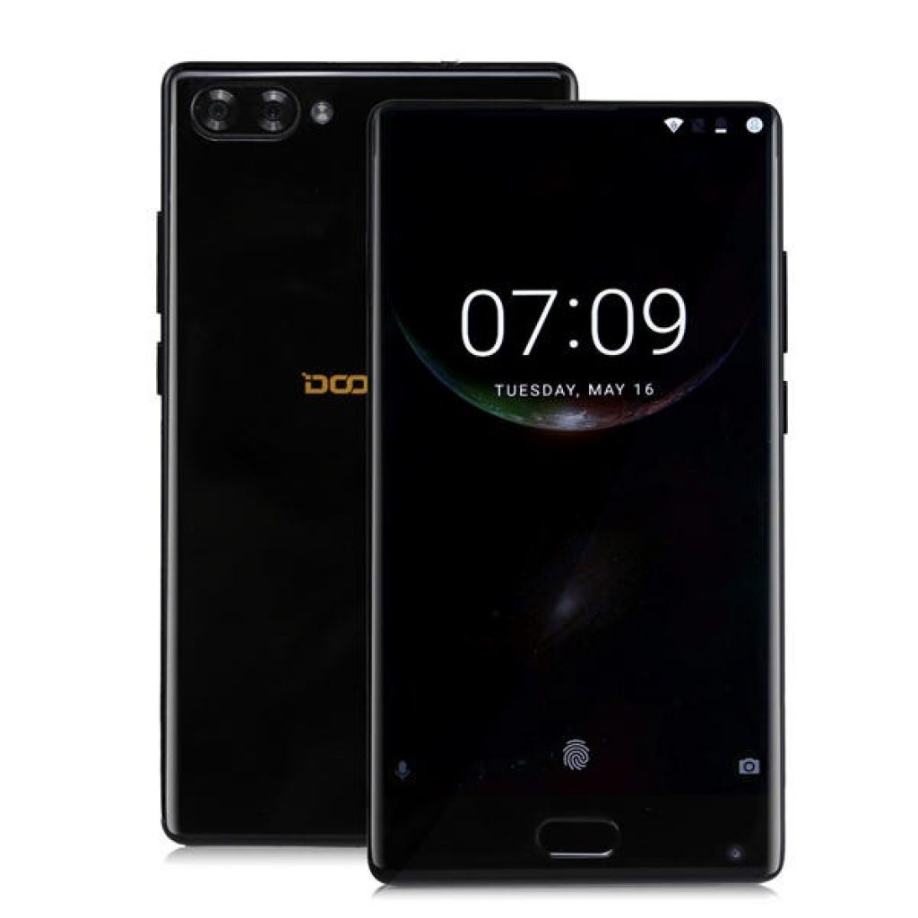 DOOGEE MIX 5.5 Inch Android 7.0 6GB RAM 64GB ROM Helio P25 Octa-Core 2.5GHz 4G Smartphone - Black, COUPON, BANGGOOD