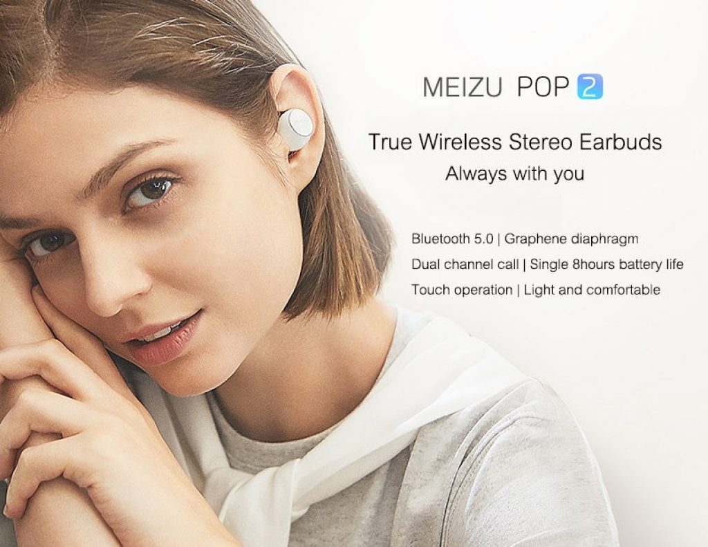coupon, gearvita, Meizu POP2 TWS Wireless Bluetooth 5.0 Earphones Global Version IPX5 Waterproof