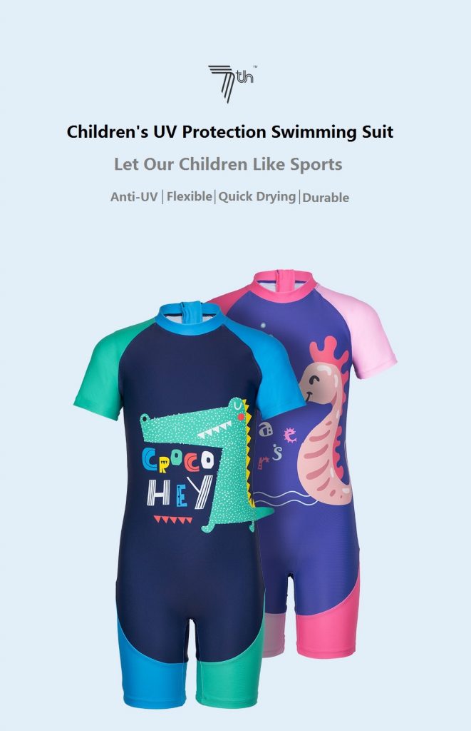 coupon, banggood, Xiaomi 7th Children's Swimming Suit Swimwear Anti-UV Flexible Soft Durble Quick Drying Swim Protective Gear