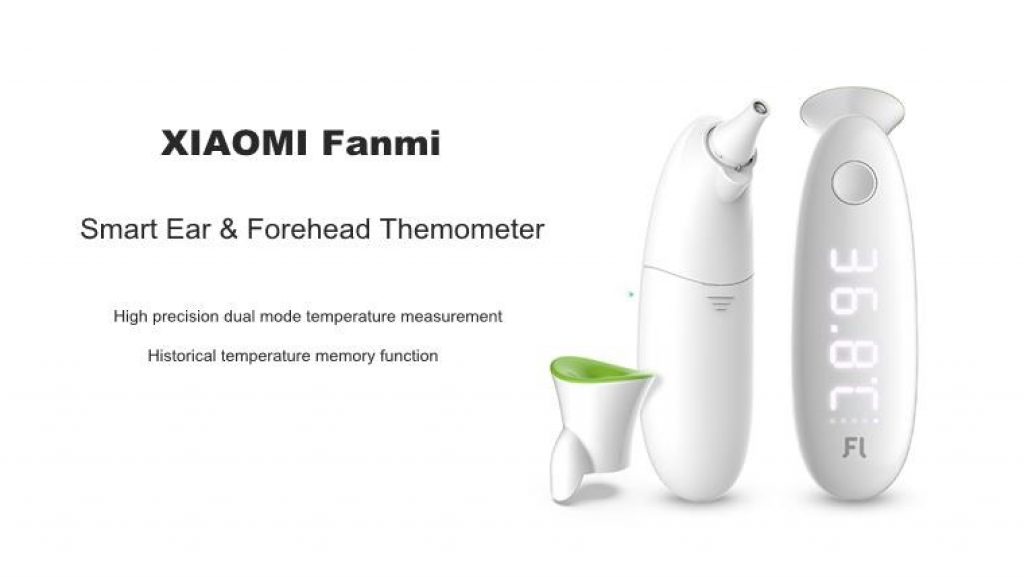 coupon, gearvita, Xiaomi Fanmi Dual Use Smart Ear & Forehead Thermometer LED Digital Display