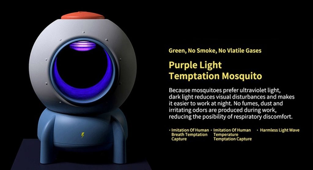 coupon, gearbest, Bcase DSHJ - L - 007 Rocket Mosquito Killer Light from Xiaomi youpin