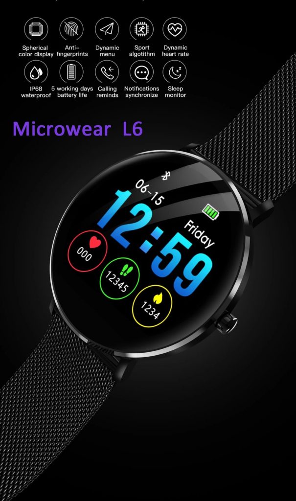 coupon, gearvita, Microwear L6 Smartwatch