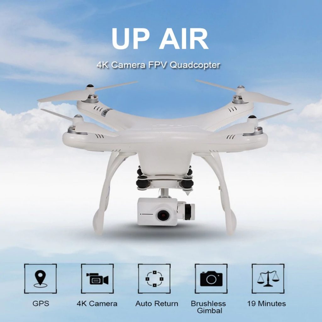 coupon, gearbest, Up Air Upair One Plus APP Control WIFI FPV With 12MP 2.7K HD Camera 2-Axis Gimbal Brushless RC Drone Quadcopter