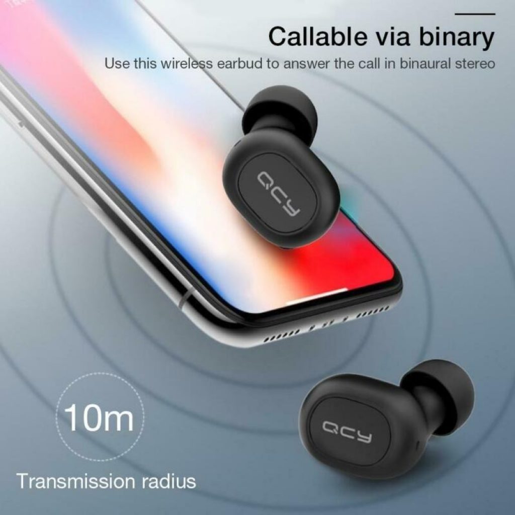 coupon, banggood, Xiaomi QCY T2S TWS bluetooth 5.0 Earphone Wireless Charging Smart Touch Bliateral Call Stereo Headphone