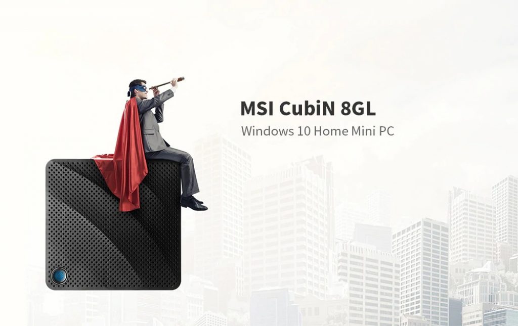 coupon, gearbest, MSI CubiN 8GL Windows 10 Home Mini PC Barebone