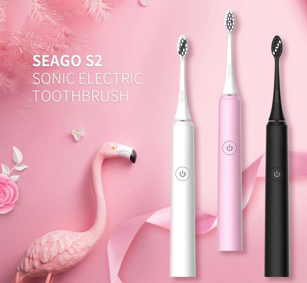 coupon, gearbest, SEAGO S2 Automatic Sonic Electric Toothbrush