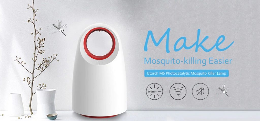 coupon, gearbest, Utorch M5 USB Charging Mute Mosquito Killer Lamp