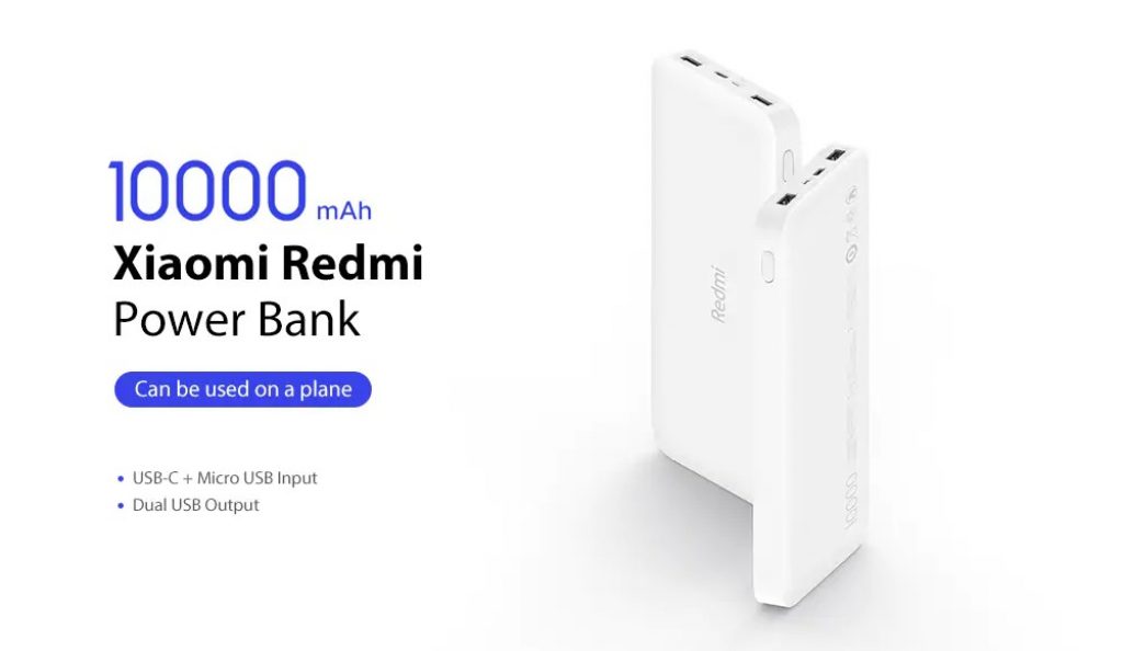 coupon, gearbest, Xiaomi PB100LZM Redmi Power Bank 10000mAh