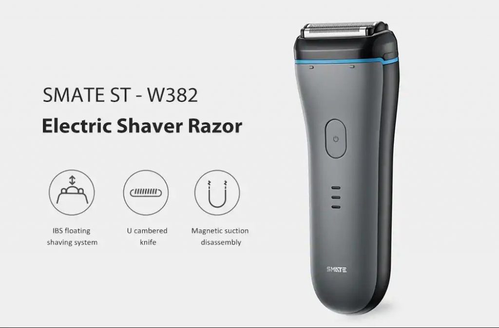 coupon, gearvita, Xiaomi SMATE ST-W382 Waterproof Men Electric Shaver