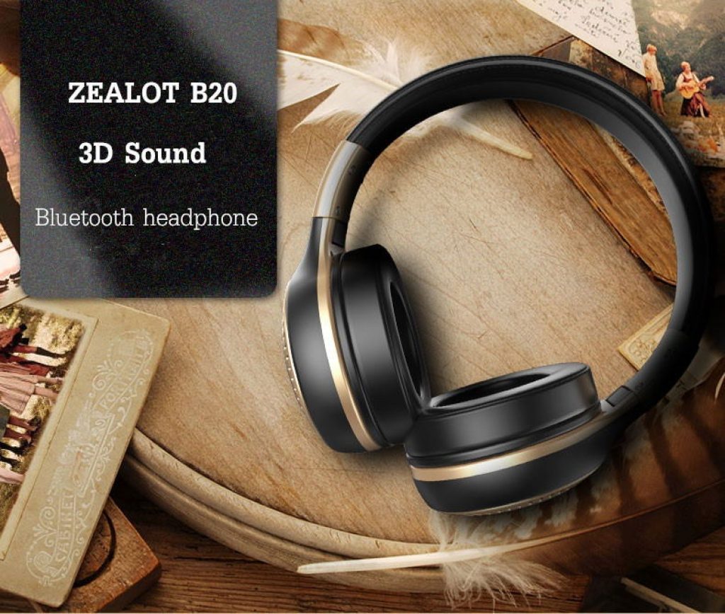 coupon, gearvita, ZEALOT B20 Wireless Bluetooth Headphone 3D Sound Noise Canceling With Mic