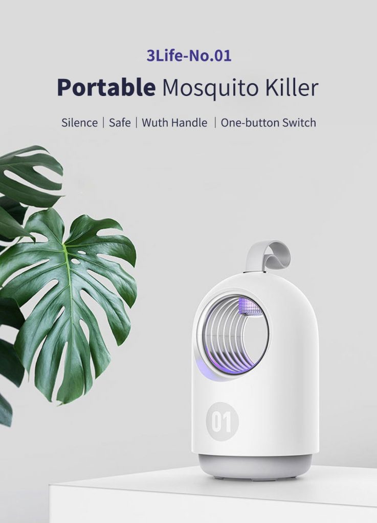 coupon, banggood, 3life Household Photocatalyst Mosquito Killer Light Indoor LED Bug Insect Killer Lamp Mosquito Repeller from xiaomi youpin