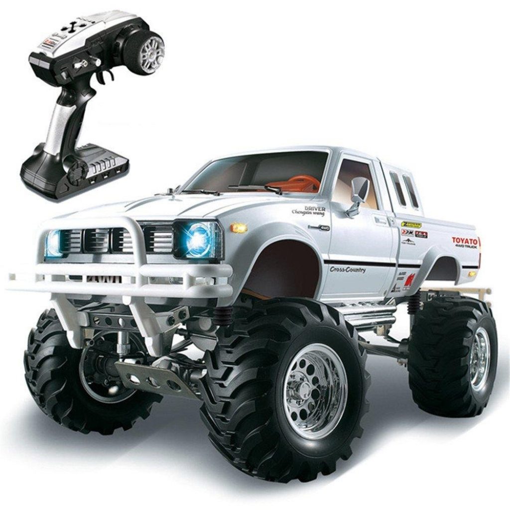 coupon, banggood, HG P407 2.4G 4WD Rally Rc Car for TOYATO Metal 4X4 Pickup Truck Rock Crawler RTR Toy