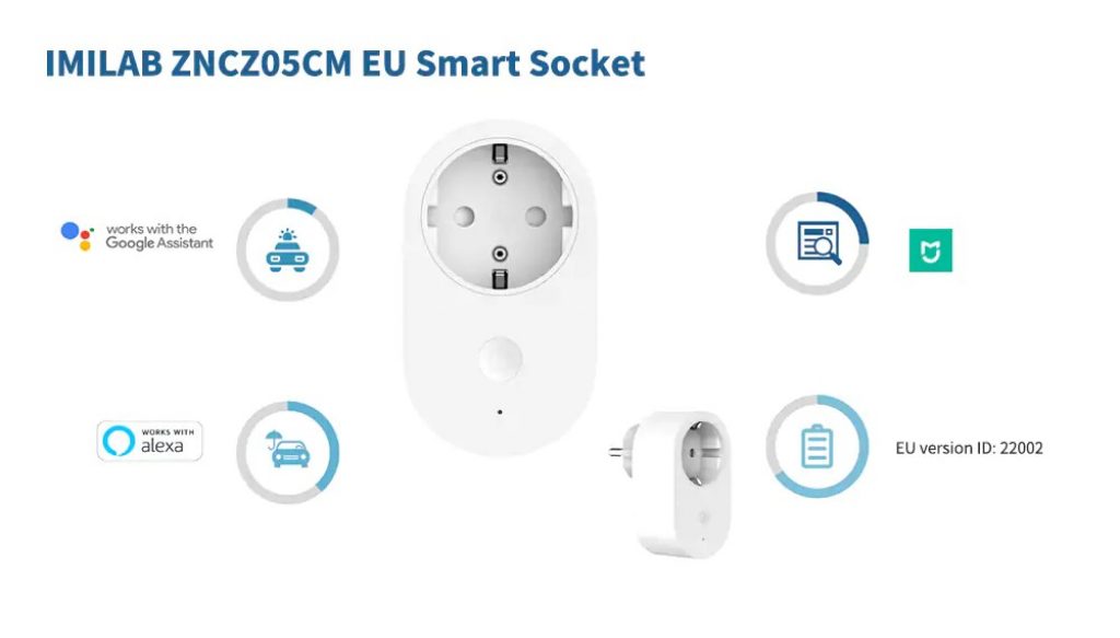 coupon, gearbest, IMILAB ZNCZ05CM EU Smart Socket ( Xiaomi Ecosystem Product )