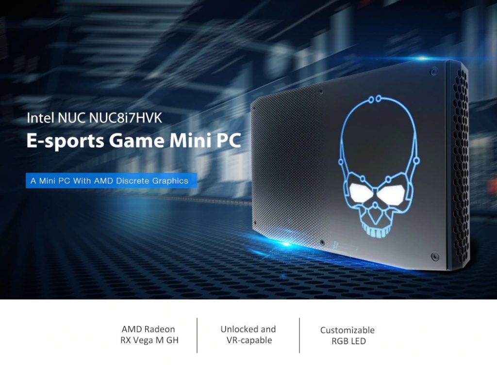 coupon, gearbest, Intel NUC NUC8i7HVK E-sports Game Mini PC