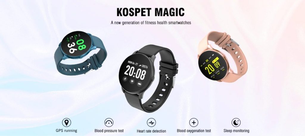 coupon, gearbest, Kospet Magic GPS Smart Watch