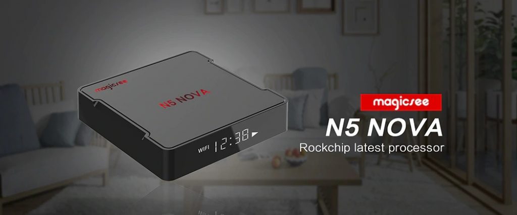 coupon, gearbest, Magicsee N5 NOVA TV Box -2.4G Voice Remote with Air Mouse