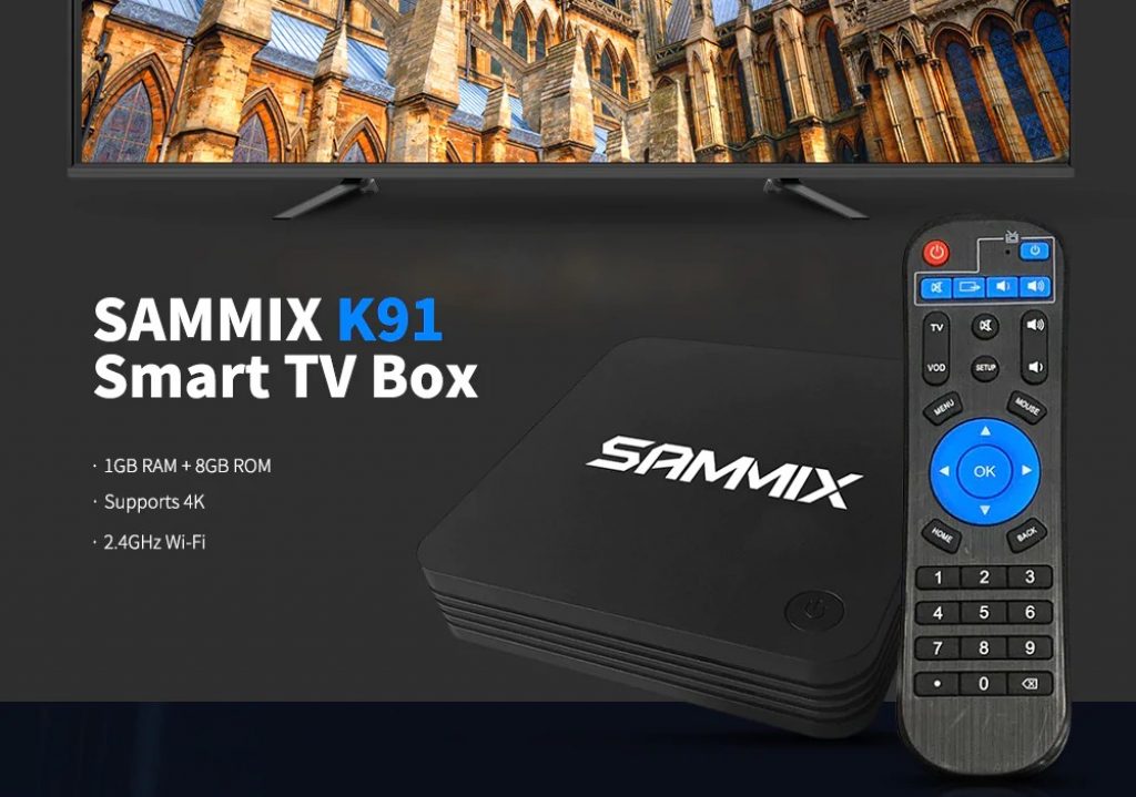 coupon, gearbest, SAMMIX K91 Smart TV Box