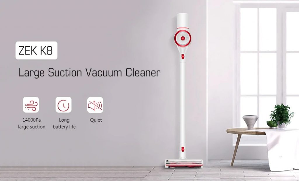 coupon, banggood, ZEK K8 Cordless Vacuum Cleaner 14000Pa Large Suction Handheld Household Car Vacuum Cleaner