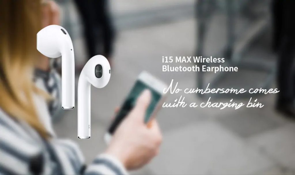 coupon, gearbest, i15 Max Touch Wireless Bluetooth 5.0 Earphones