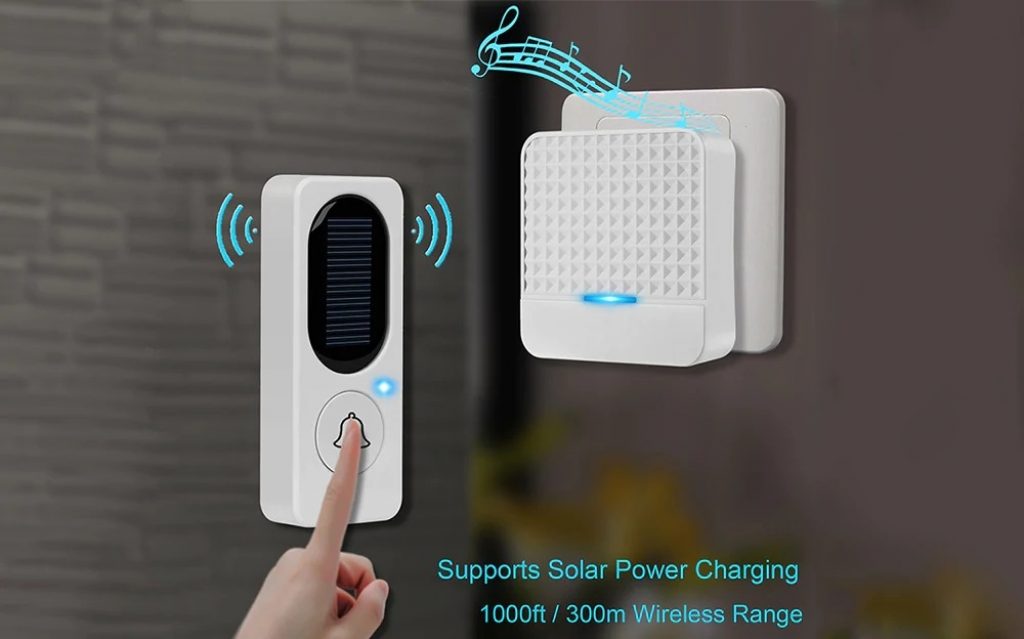coupon, banggood, Forecum FK-D009 433Mhz Wireless Solar Doorbell Remote Wireless Doorbell Waterproof Doorbell with Night Light Doorbell from Xiaomi Youpin