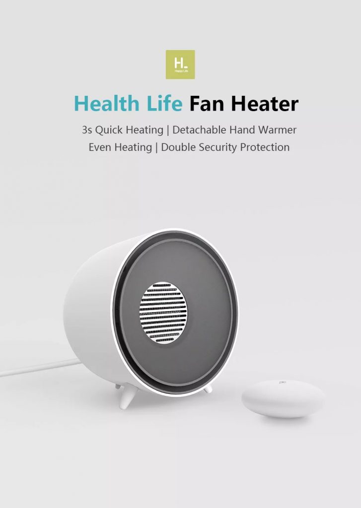 coupon, banggood, Health Life 2 in 1 Ceramic Portable Space Heater with Hand Warmer Potable Desk Heater Overheat Protection & Tip-Over Protection for Home Office from Xiaomi Ecosystem