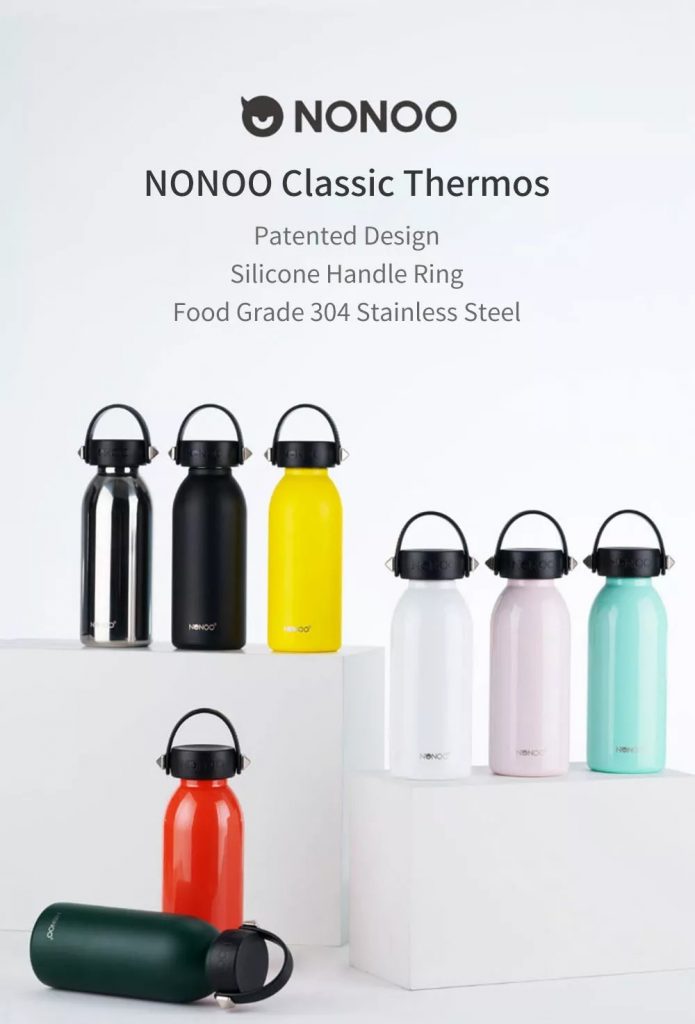 coupon, banggood, NONOO COOL CUP Stainless Steel 24Hours Insulation Vacuum Bottle From Xiaomi Youpin Home Water Bottle
