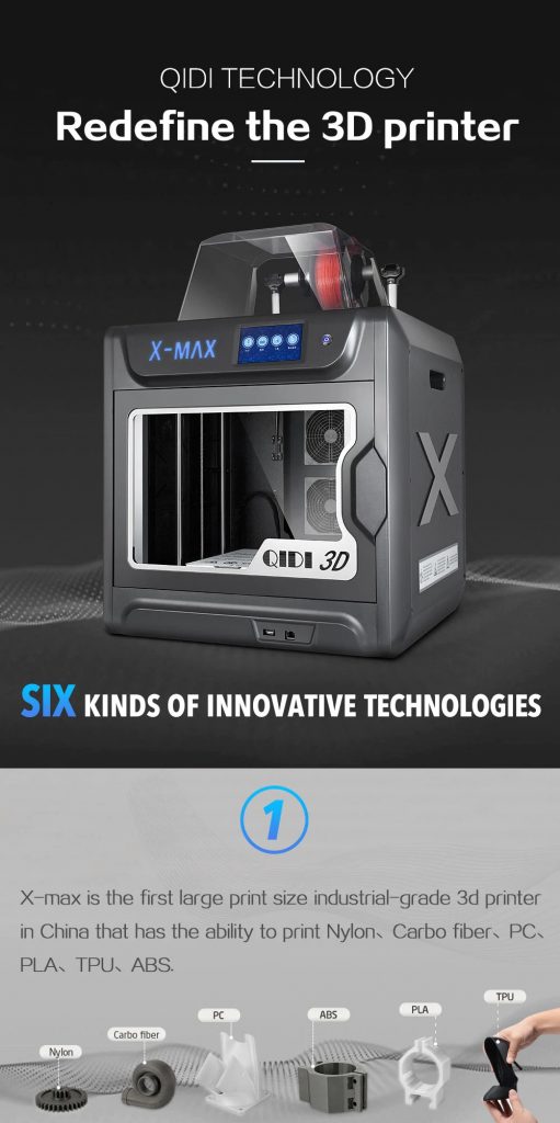 banggood, tomtop, coupon, gearbest, QIDI TECH Large Intelligent Industrial Grade X-max 3D Printer