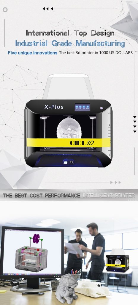 tomtop, banggood, coupon, gearbest, QIDI TECH Large X-Plus Intelligent Industrial Grade 3D Printer