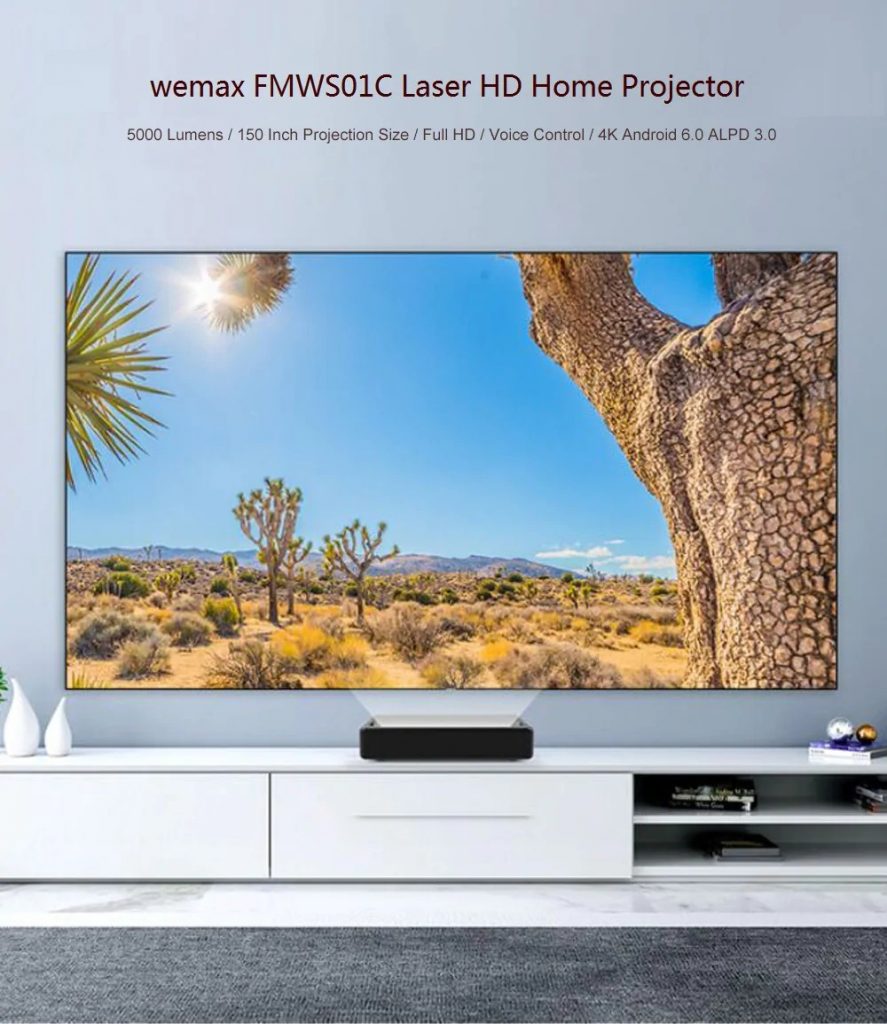 coupon, gearbest, WEMAX FMWS01C Laser HD Home Projector ( Xiaomi Ecosystem Product )