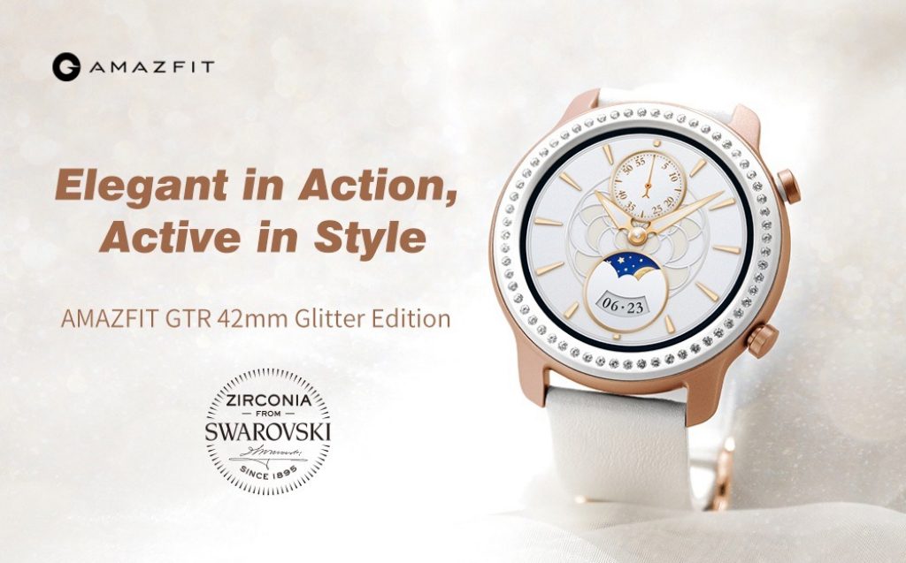 coupon, gearbest, AMAZFIT GTR 42mm Smart Watch Glitter Edition Zirconia from Swarovski
