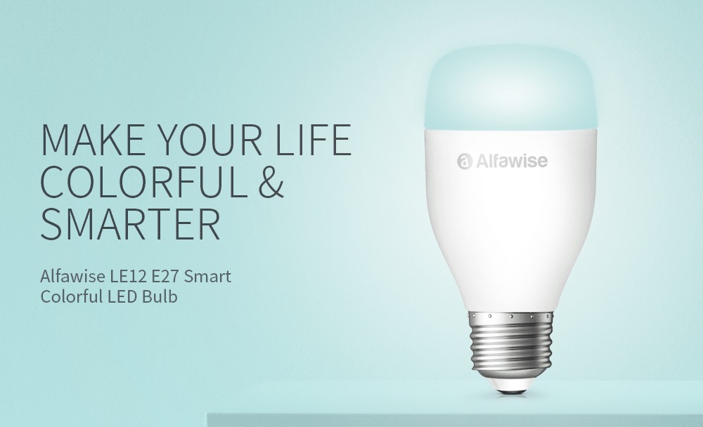 coupon, gearbest, Alfawise LE12 E27 WiFi Smart LED Bulb
