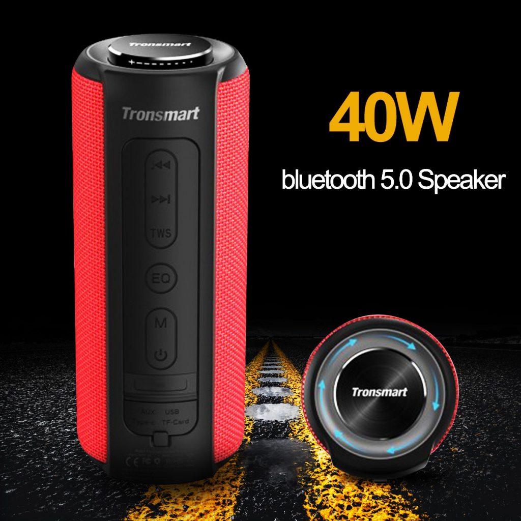geekbuying, coupon, banggood, Tronsmart Element T6 Plus Portable 40W bluetooth 5.0 Speaker Tri-Bass IPX6 Waterproof TWS Stereo SoundPulse Loudspeaker