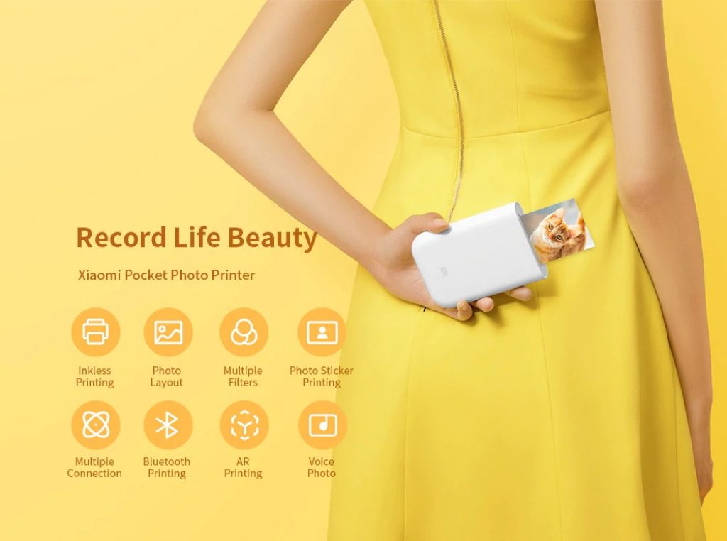 coupon, gearbest, Xiaomi Pocket Photo Printer AR