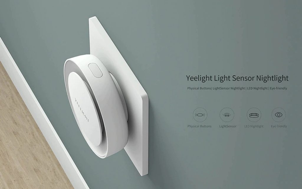 coupon, gearbest,, Yeelight YLYD11YL Light Sensor Plug-in LED Nightlight International Version ( Xiaomi Ecosystem Product )