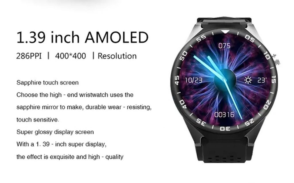 coupon, banggood, ZGPAX S99C 1.39' AMOLED Built-in GPS 3G Heart Rate Google Play Camera Android Smart watch Phone
