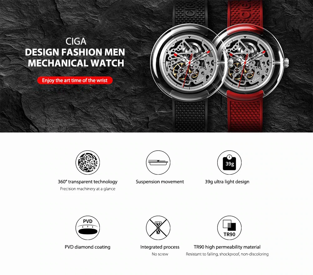 coupon, banggood, CIGA Design T Series Fashion Men's Mechanical Watch from Xiaomi youpin