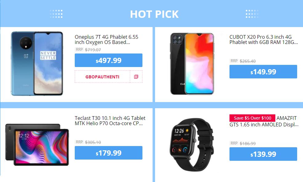GearBest Black Friday Must-Have electronics list