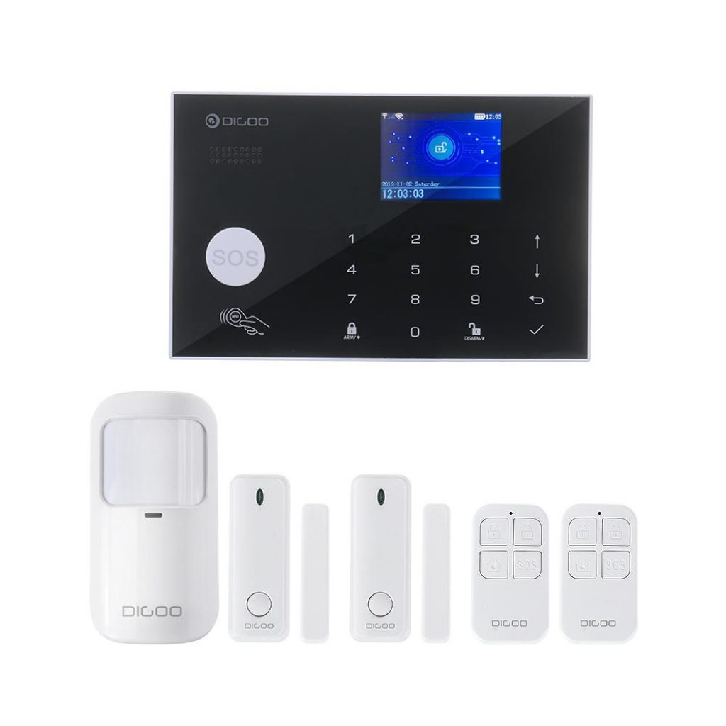 coupon, banggood, DIGOO DG-ZXG30 433MHz 2G&GSM&WIFI Smart Home Security Alarm System Protective Shell Alert with APP