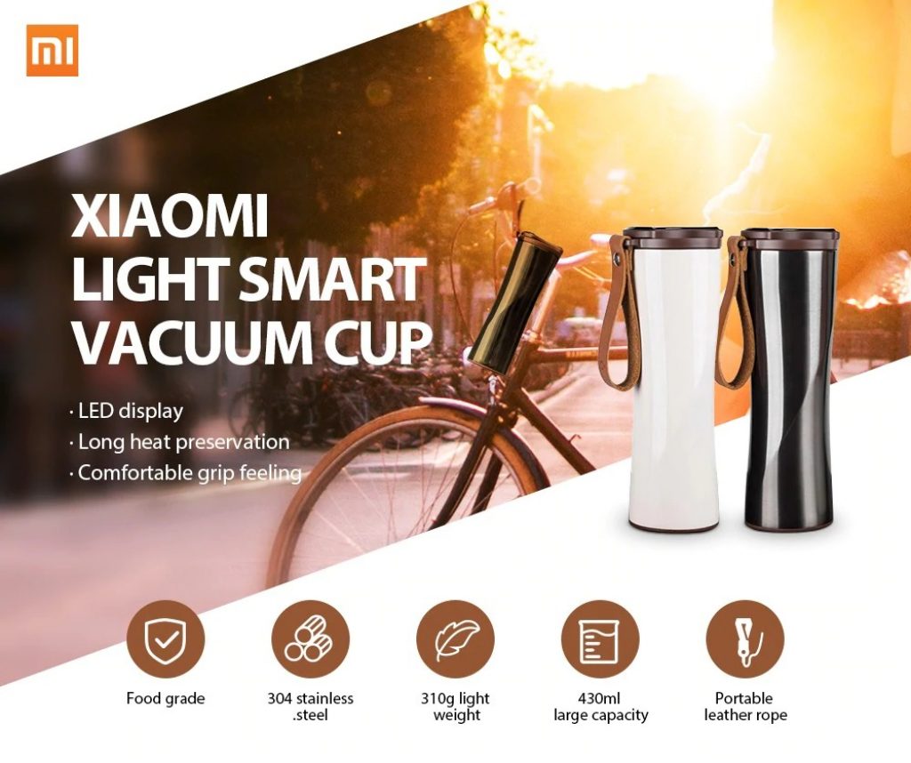 coupon, gaerbest,KKF Portable Intelligent Thermal Vacuum Water Bottle from Xiaomi youpin