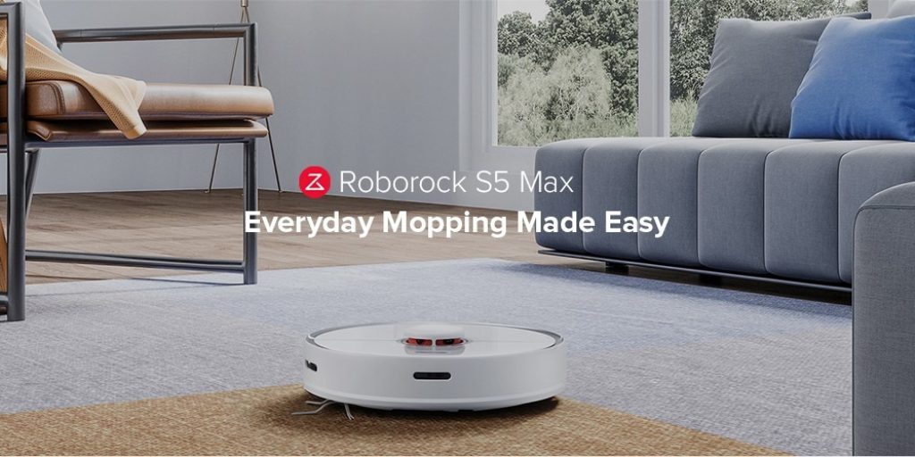 coupon, xiaomi, gearbest, Roborock S5 Max Laser Navigation Robot Vacuum Cleaner