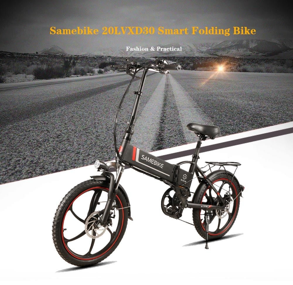 buybestgear, wiibuying, tomtop, coupon, banggood, SAMEBIKE 20LVXD30 10.4AH 48V 350W Electric Moped Bike