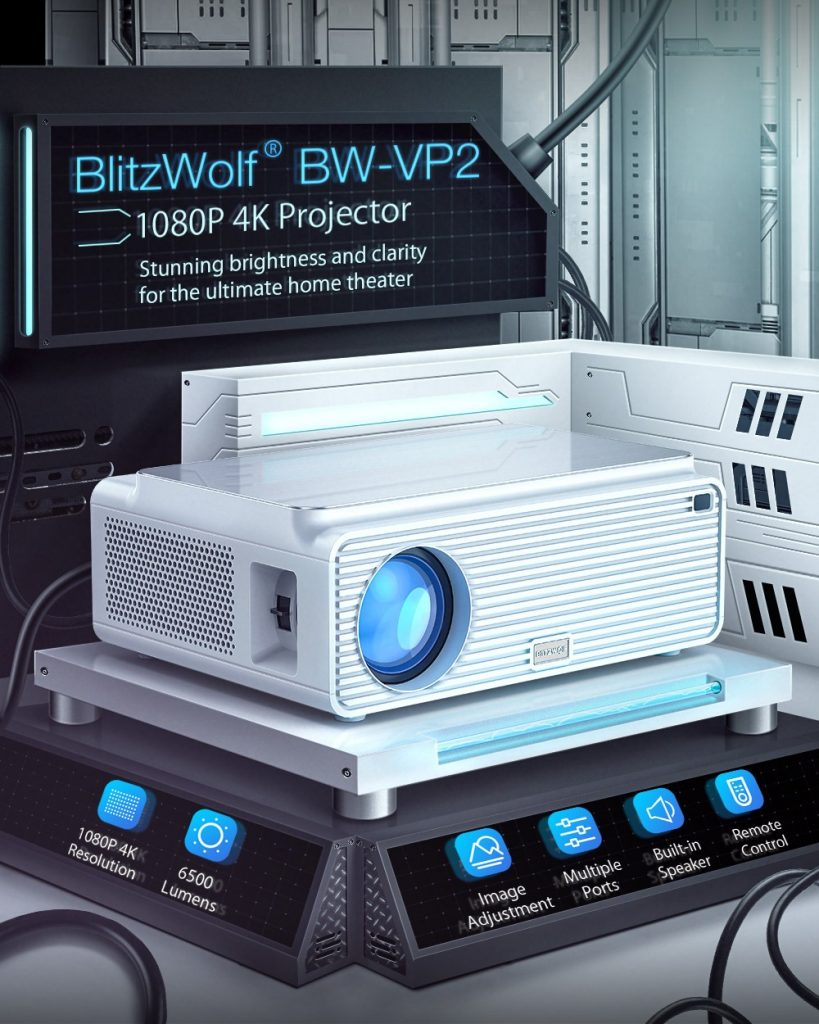 coupon, banggood, Blitzwolf® BW-VP2 LCD Projector