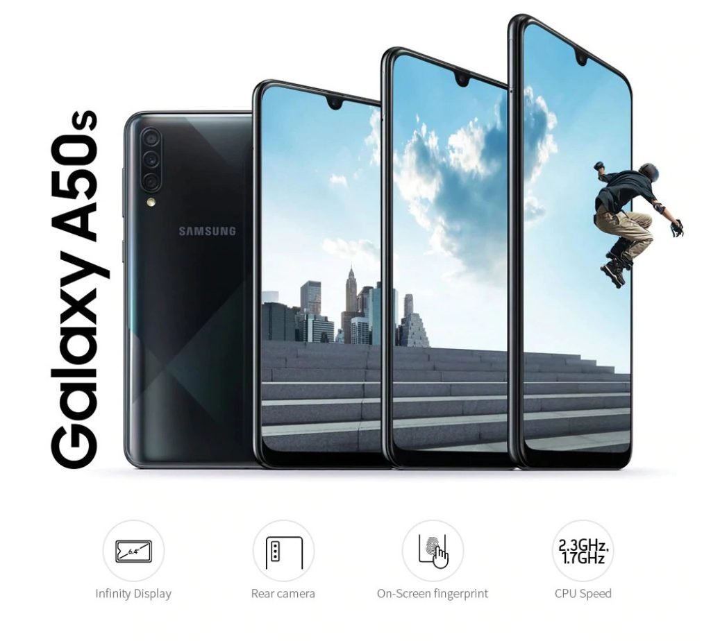 coupon, gearbest, Samsung Galaxy A50s 4G Smartphone