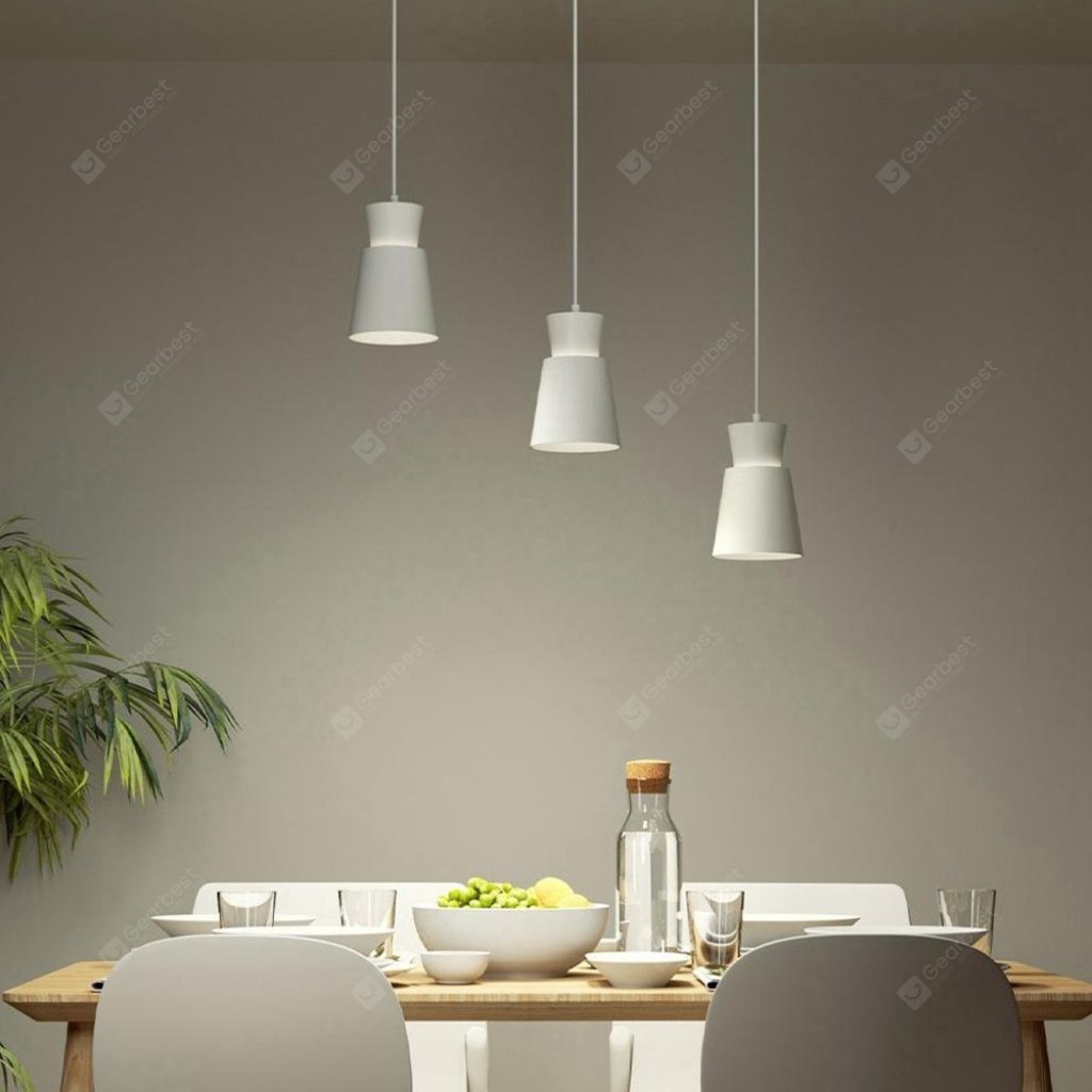 coupon, gearbest, Yeelight Three-head E27 Universal Dining Table Pendant Light Adjustable Chandelier Height Support Voice Control AC220 - 240V ( Xiaomi Ecosystem Product )