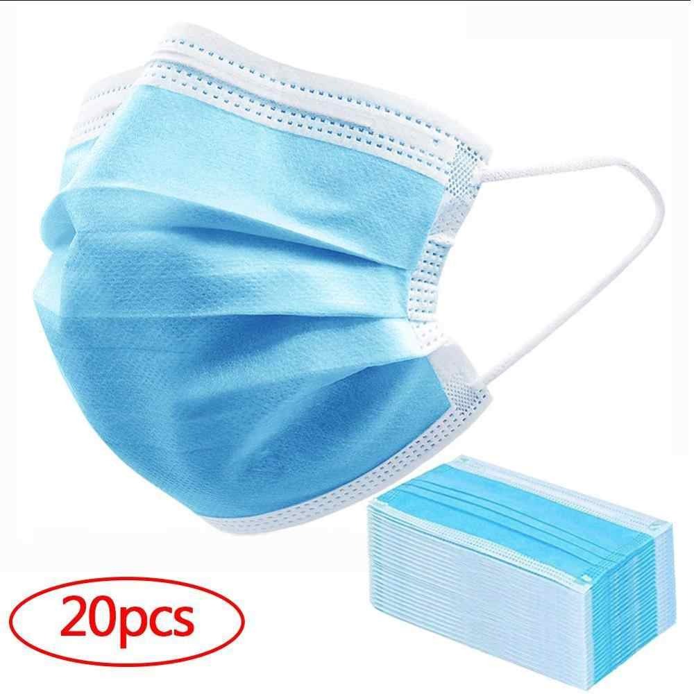 €8 with coupon for 20Pcs Disposable Masks Mouth Face Mask Dust-Proof ...