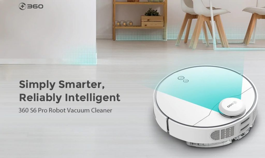 coupon, gearbest, 360 S6 Pro LDS Lidar Laser Navigation Wet and Dry 5200mAh Robot Vacuum Cleaner