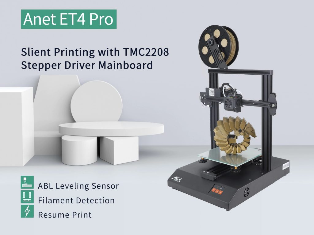 tomtop, banggood, coupon, gearbest, Anet ET4 PRO Touch Control Mute 3D Printer