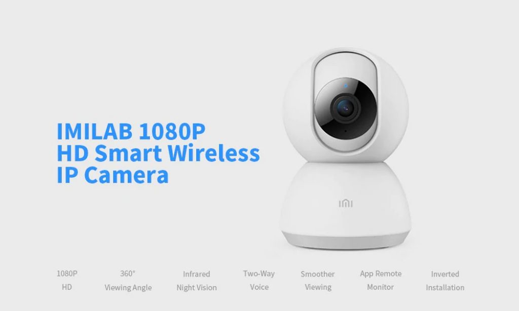 coupon, banggood, IMILAB 1080P Strengthen Night Vision H.265 360° PTZ Smart WIFI IP Camera Two-way Audio Human Motion Detecting Baby Monitor From Xiaomi Eco-System